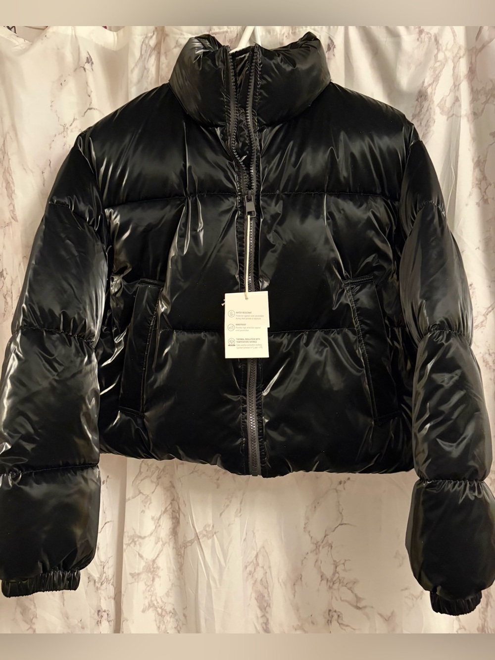 Zara Shiny Padded Anorak Jacket